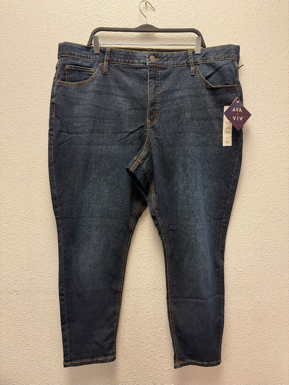 Womens Ava & Viv Plus Size Jeans Size 24 #918